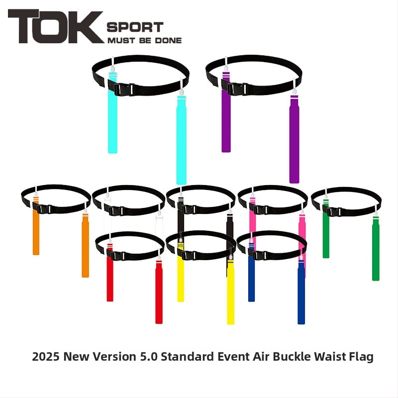 TOKSPORT Flag football vöö kinnitus — PVC materjal, UV trükk kohandamiseks, Sobib jalgpalli treeningutele