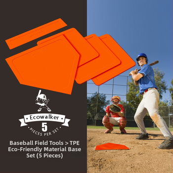 TPE beisbolo treniruočių bazės komplektas, atsparus vandeniui, neslidus, įskaitant Home Plate ir Pitcher's Plate (storintas)