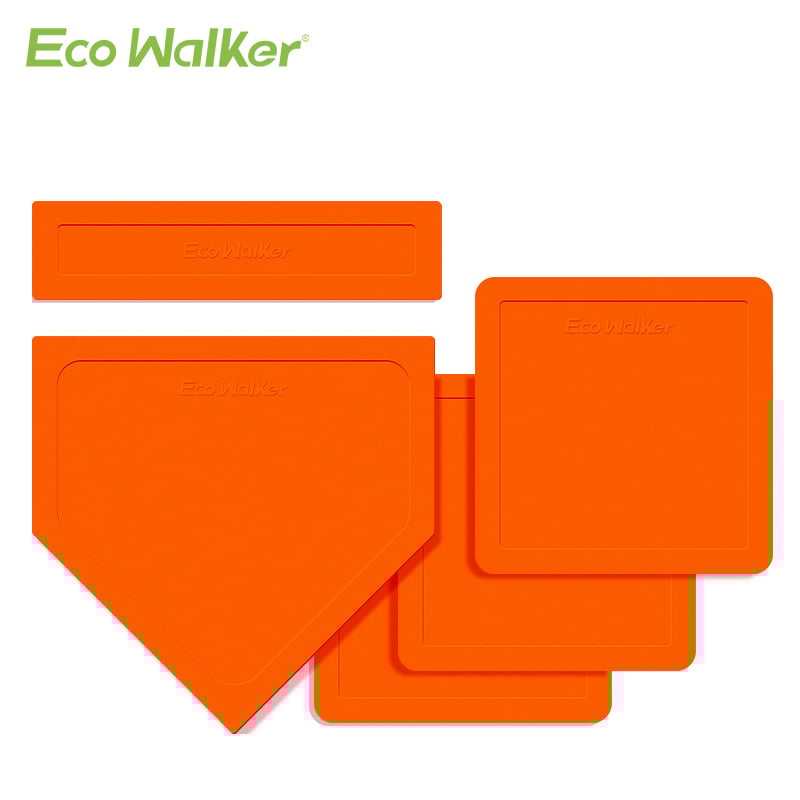 TPE beisbolo treniruočių bazės komplektas, atsparus vandeniui, neslidus, įskaitant Home Plate ir Pitcher's Plate (storintas)