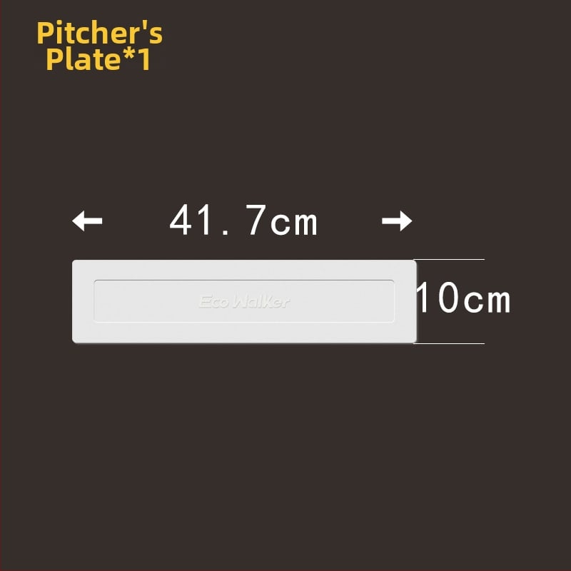 TPE beisbolo treniruočių bazės komplektas, atsparus vandeniui, neslidus, įskaitant Home Plate ir Pitcher's Plate (storintas)