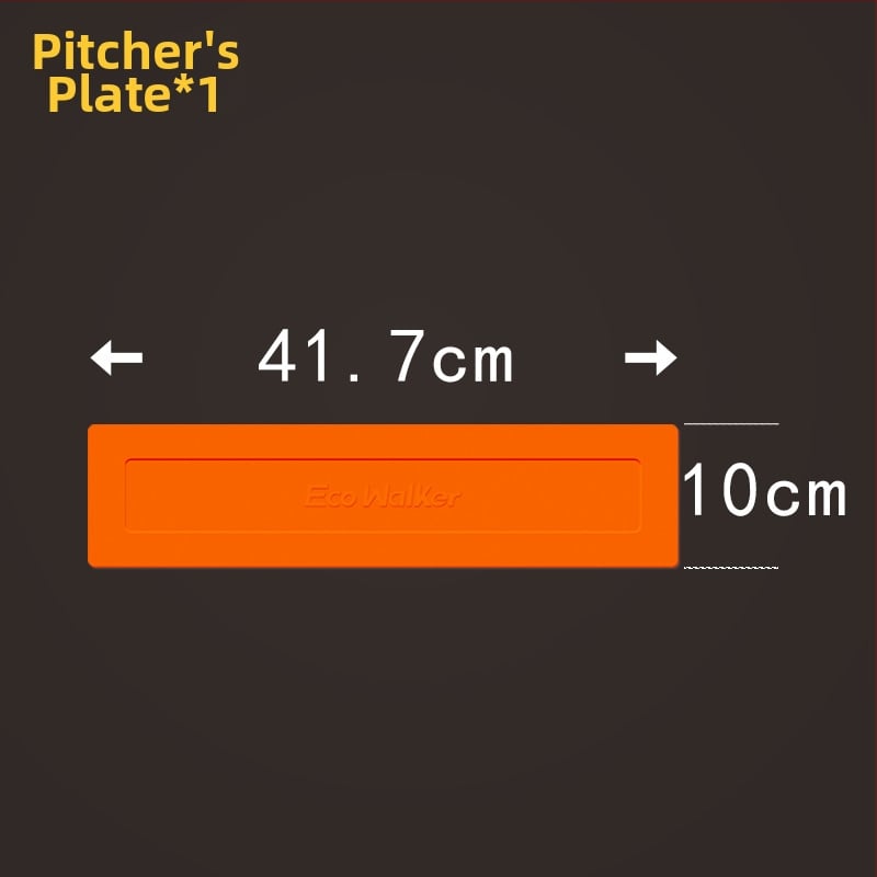 TPE beisbolo treniruočių bazės komplektas, atsparus vandeniui, neslidus, įskaitant Home Plate ir Pitcher's Plate (storintas)