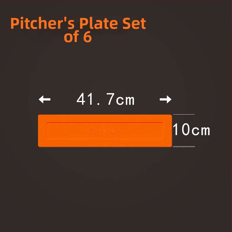 TPE beisbolo treniruočių bazės komplektas, atsparus vandeniui, neslidus, įskaitant Home Plate ir Pitcher's Plate (storintas)