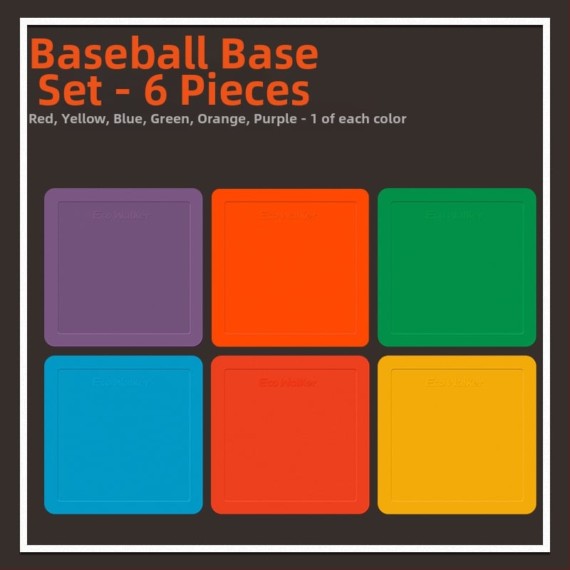 TPE beisbolo treniruočių bazės komplektas, atsparus vandeniui, neslidus, įskaitant Home Plate ir Pitcher's Plate (storintas)