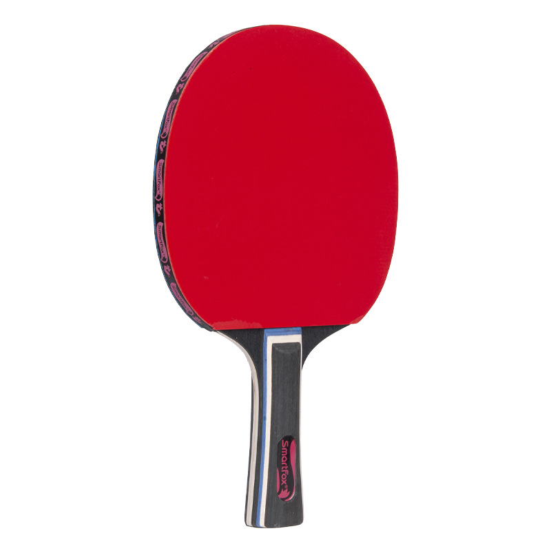 Stalo teniso raketės rinkinys – Fox, Shakehand horizontali raketė, 2 raketės ir 3 kamuoliukai, liepos plokštė, invertuota guma