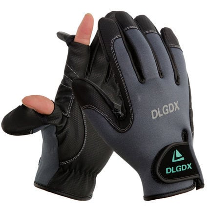 dlgdx Atvērtu pirkstu ūdensnecaurlaidīgas fotogrāfijas un makšķerēšanas cimdi, universāli, pieaugušie, ar pārklājumu, piemēroti velosipēdu braukšanai un sacensībām