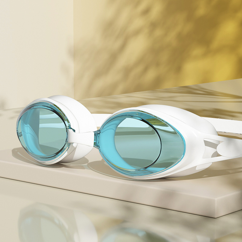 Úszószemüveg miopía korrekcióval, HD vízálló, anti-fog PC lencsékkel, felnőtteknek