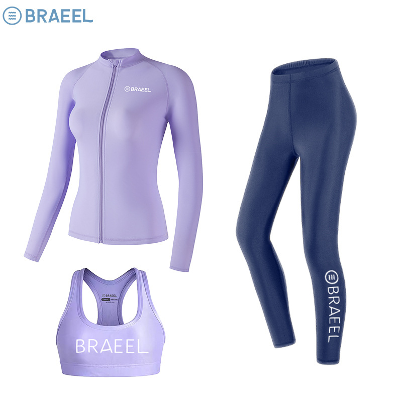 BRAEEL Γυναικεία δύο-τμηματική στολή κατάδυσης – Νάιλον, Προστασία UV