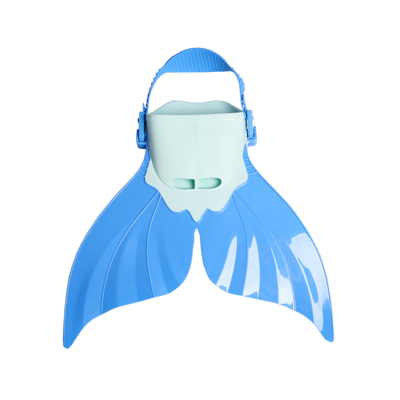 Bērnu sirēnu peldspārni – Viengabalas, vaļas aste dizains, PP+TPR materiāls, pielāgojams