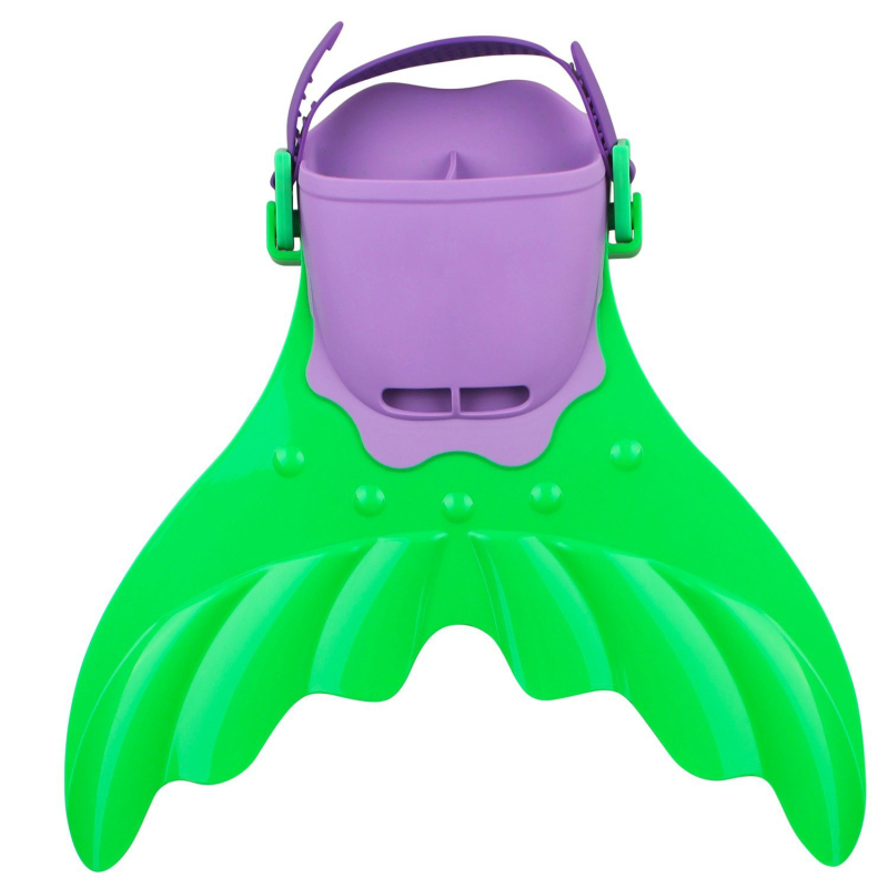 Bērnu sirēnu peldspārni – Viengabalas, vaļas aste dizains, PP+TPR materiāls, pielāgojams