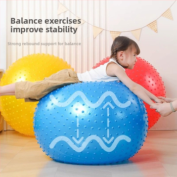 ABS jogos kamuolys vaikams ir kūdikiams — storesnis, atspari sprogimams treniruoklių kamuolys jutiminei lavinai (drakono dizainas)