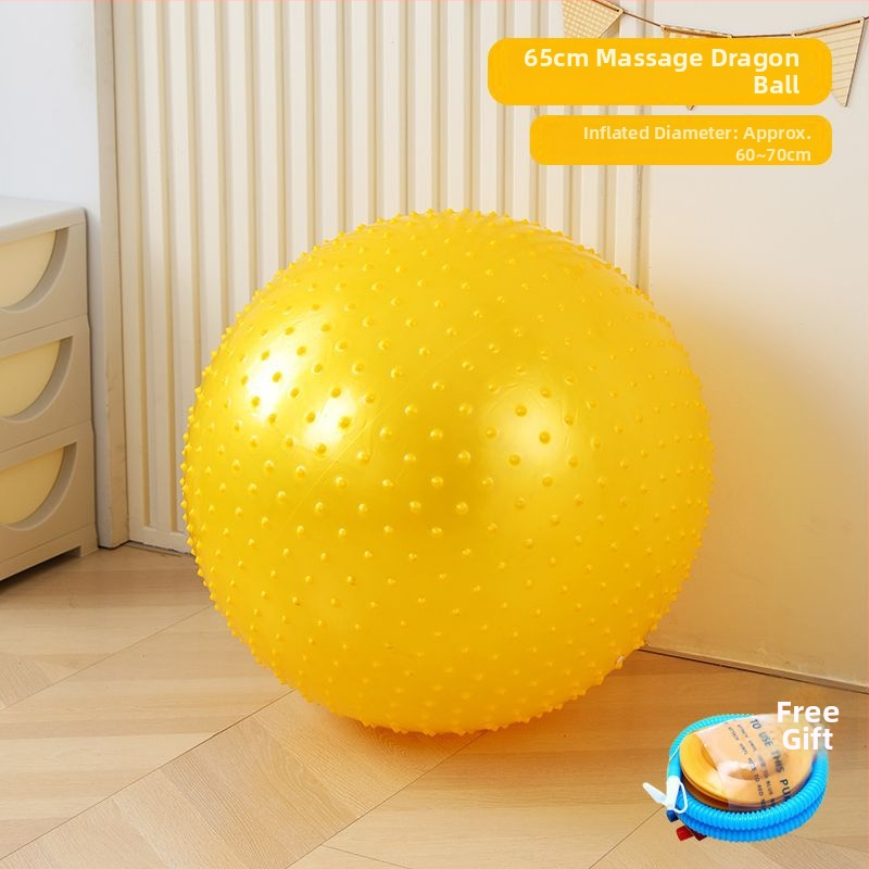 ABS jogos kamuolys vaikams ir kūdikiams — storesnis, atspari sprogimams treniruoklių kamuolys jutiminei lavinai (drakono dizainas)