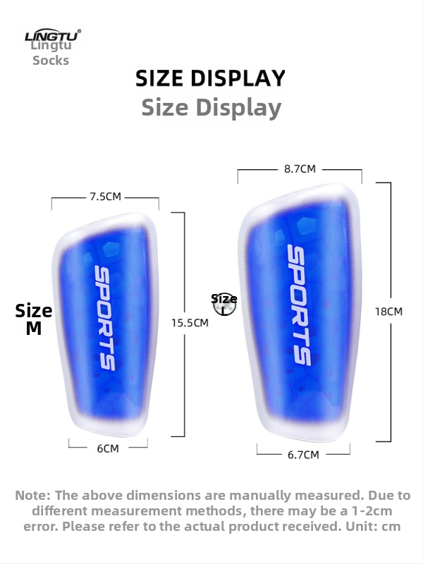 Futbalový štít na holennú kosť, plastový materiál, značka Leading the Way, kategória ochranný štít, licencovaný súkromný štítok
