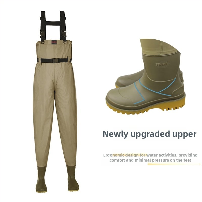 Žieminiai unisex vandeniui atsparūs waders žvejybai srautuose – nuo pusės kūno iki viso kūno, vandeniui atsparus komplektas