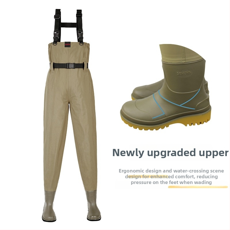 Žieminiai unisex vandeniui atsparūs waders žvejybai srautuose – nuo pusės kūno iki viso kūno, vandeniui atsparus komplektas