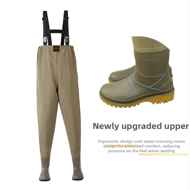 Žieminiai unisex vandeniui atsparūs waders žvejybai srautuose – nuo pusės kūno iki viso kūno, vandeniui atsparus komplektas