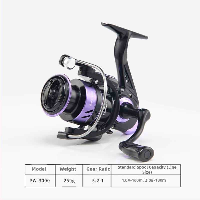 Spinning ritė Mundus 500 modelis ilgiems metimams