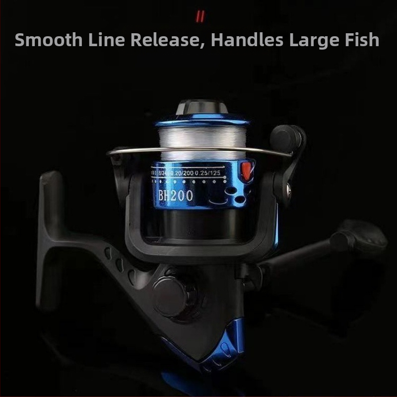 Спининг макара за примамки с антиразкъсване на линията, система с тройно и двойно спиране, метална конструкция