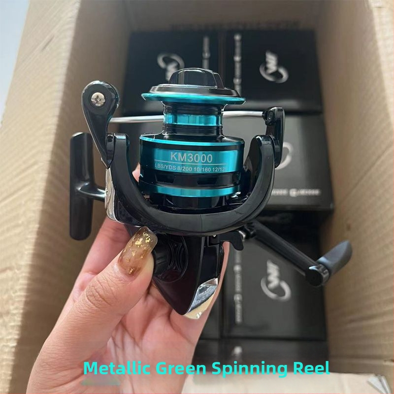 Спининг макара за примамки с антиразкъсване на линията, система с тройно и двойно спиране, метална конструкция