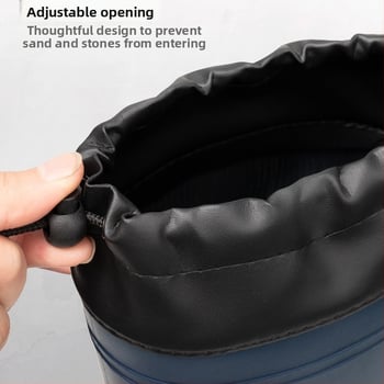 Täiskasvanutele mõeldud vihmajalatsid, unisex, plastikust ülemine, lühike toru kõrgus, universaalne stiil