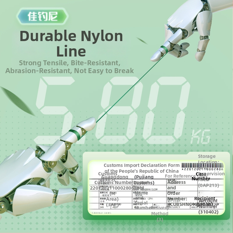 Nailoninių žvejybos linijų rinkinys – pagrindinė linija, didelis tempimo atsparumas