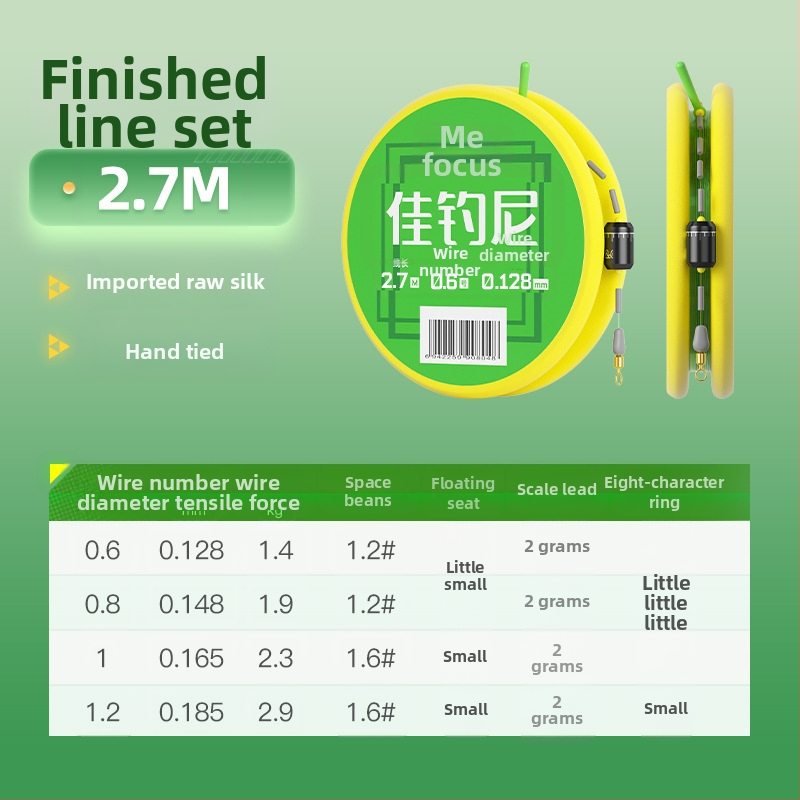 Nailoninių žvejybos linijų rinkinys – pagrindinė linija, didelis tempimo atsparumas