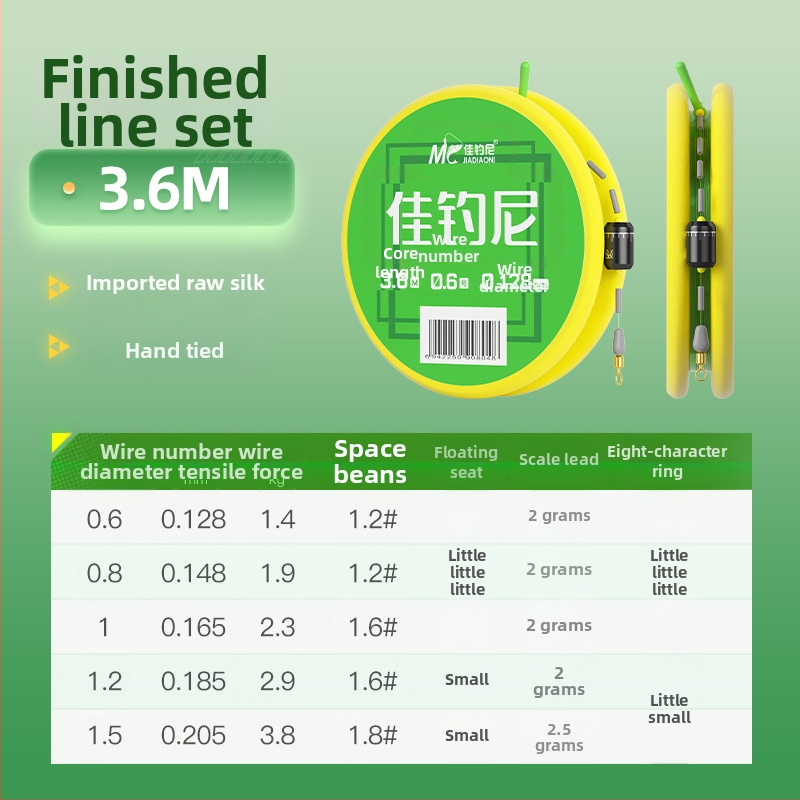 Nailoninių žvejybos linijų rinkinys – pagrindinė linija, didelis tempimo atsparumas