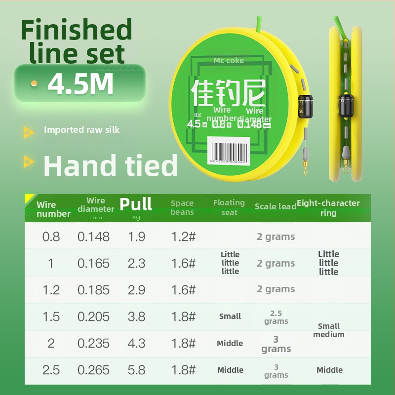 Nailoninių žvejybos linijų rinkinys – pagrindinė linija, didelis tempimo atsparumas