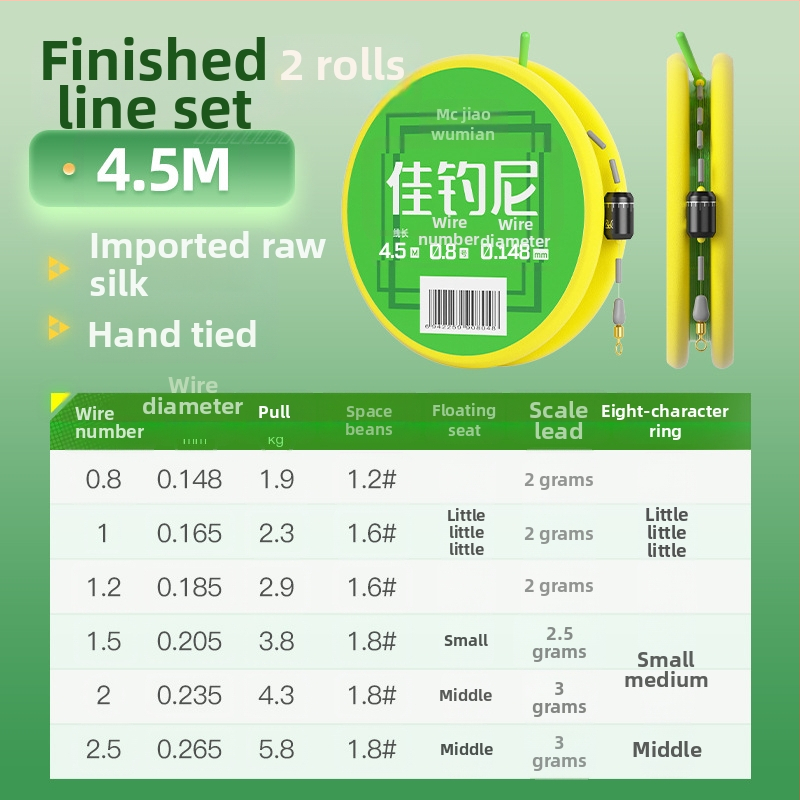 Nailoninių žvejybos linijų rinkinys – pagrindinė linija, didelis tempimo atsparumas