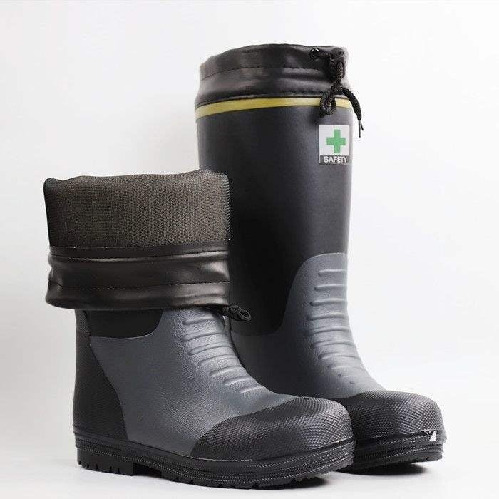 Meeste kõrged vihmasaapad kummist tallaga, libisemiskindlad, soojad ja vastupidavad