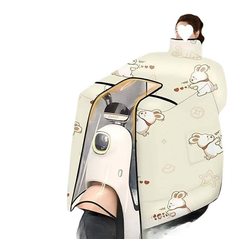 Pelerină de iarnă pentru corp întreg, cu căptușeală de fleece, anti-vânt, protecție pentru gât și umeri, din țesătură Oxford