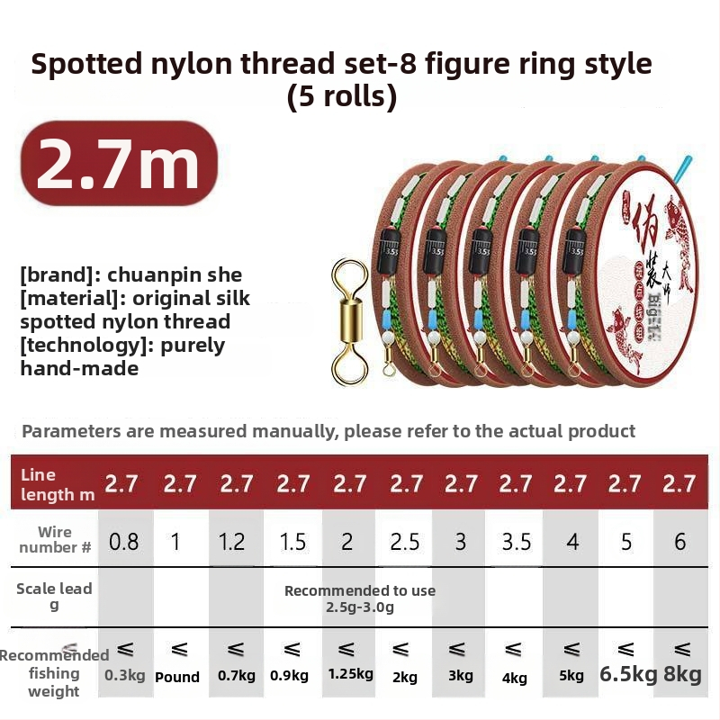 Nematomas meškerės linijos rinkinys karpių žvejybai – Nailonas