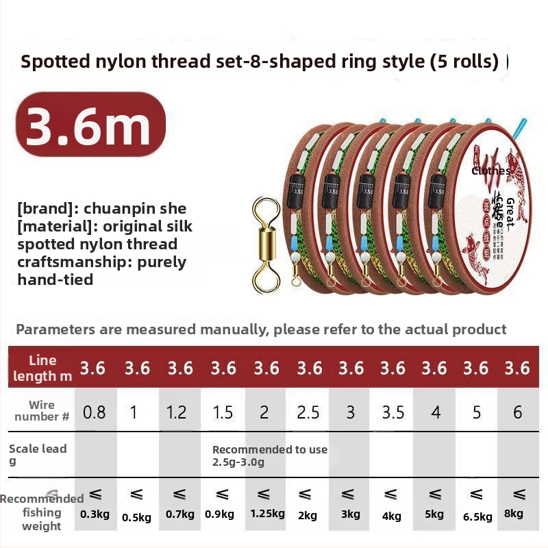 Nematomas meškerės linijos rinkinys karpių žvejybai – Nailonas