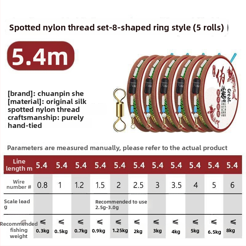Nematomas meškerės linijos rinkinys karpių žvejybai – Nailonas