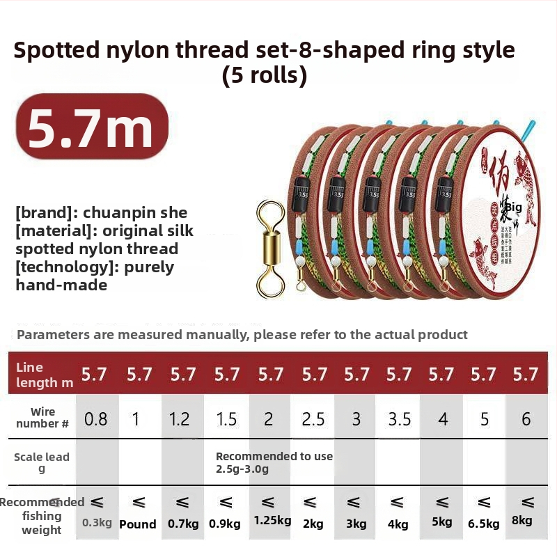 Nematomas meškerės linijos rinkinys karpių žvejybai – Nailonas