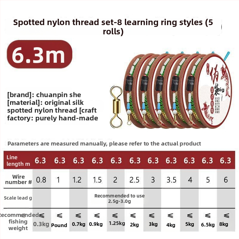 Nematomas meškerės linijos rinkinys karpių žvejybai – Nailonas