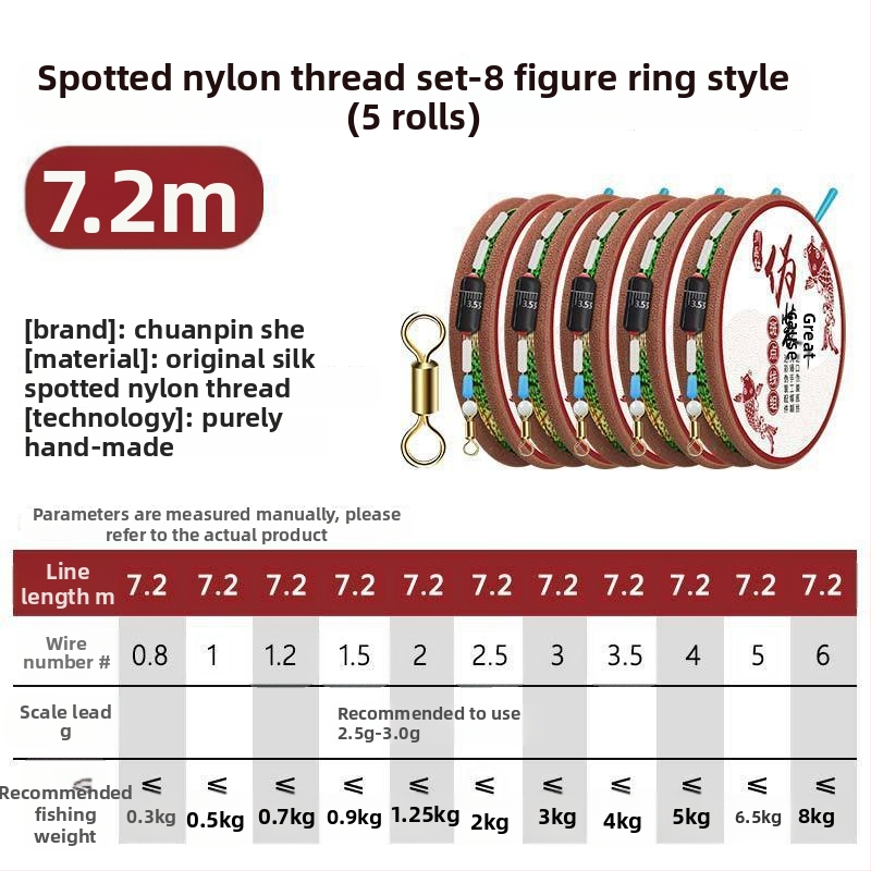 Nematomas meškerės linijos rinkinys karpių žvejybai – Nailonas