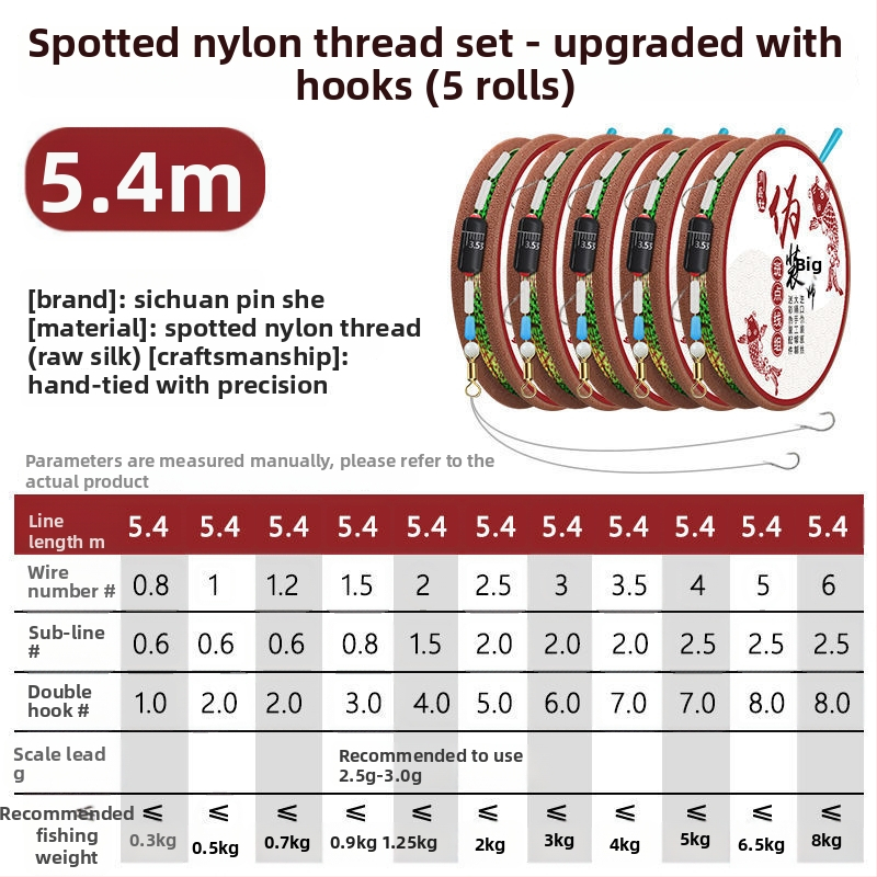 Nematomas meškerės linijos rinkinys karpių žvejybai – Nailonas