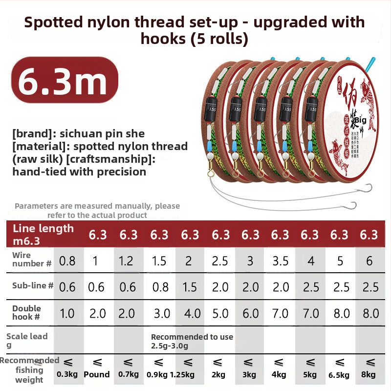 Nematomas meškerės linijos rinkinys karpių žvejybai – Nailonas