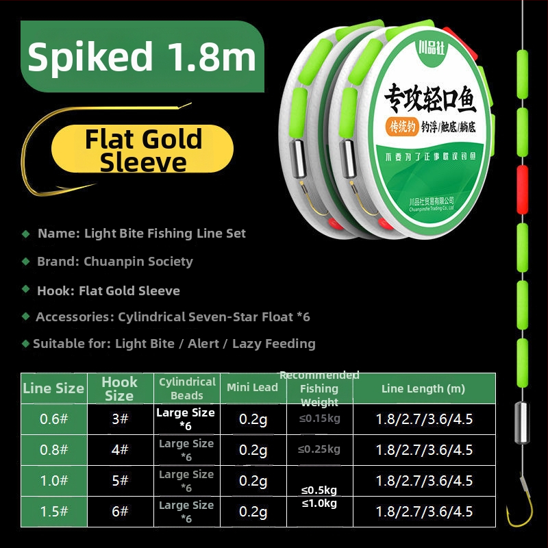 Plūduriuojantis linijos komplektas žieminei žvejybai karpiams, Nailonas, Through-Line, cilindriškai-sferinis plūdikas, vienas kabliukas