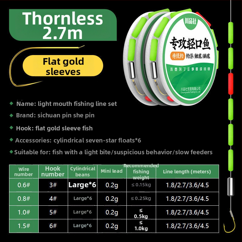 Plūduriuojantis linijos komplektas žieminei žvejybai karpiams, Nailonas, Through-Line, cilindriškai-sferinis plūdikas, vienas kabliukas