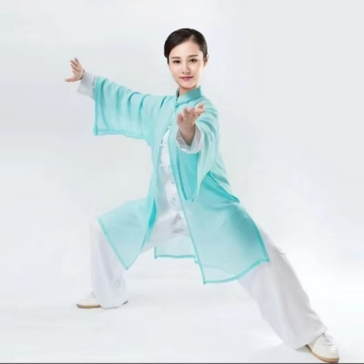 Taiji ogrtač za trening, drapirani vanjski sloj, kineskog stila, unisex