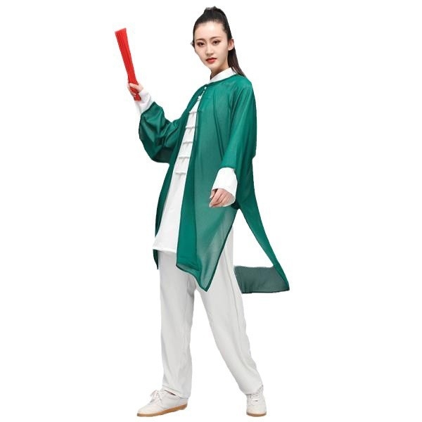 Taiji ogrtač za trening, drapirani vanjski sloj, kineskog stila, unisex