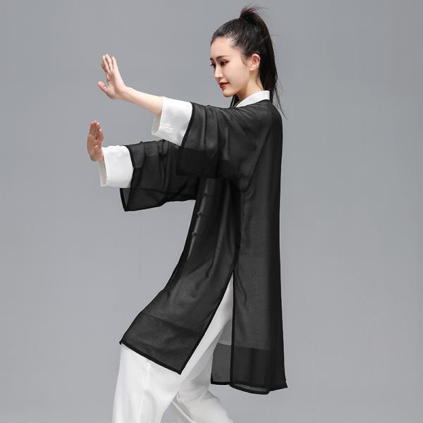 Taiji ogrtač za trening, drapirani vanjski sloj, kineskog stila, unisex