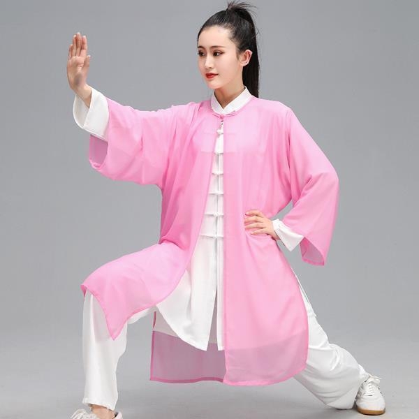 Taiji ogrtač za trening, drapirani vanjski sloj, kineskog stila, unisex