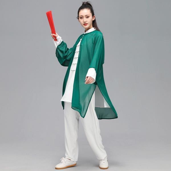 Taiji ogrtač za trening, drapirani vanjski sloj, kineskog stila, unisex