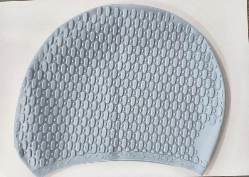 Silikonska kapa za plivanje za odrasle, s točkastim uzorkom, pogodna za plivanje