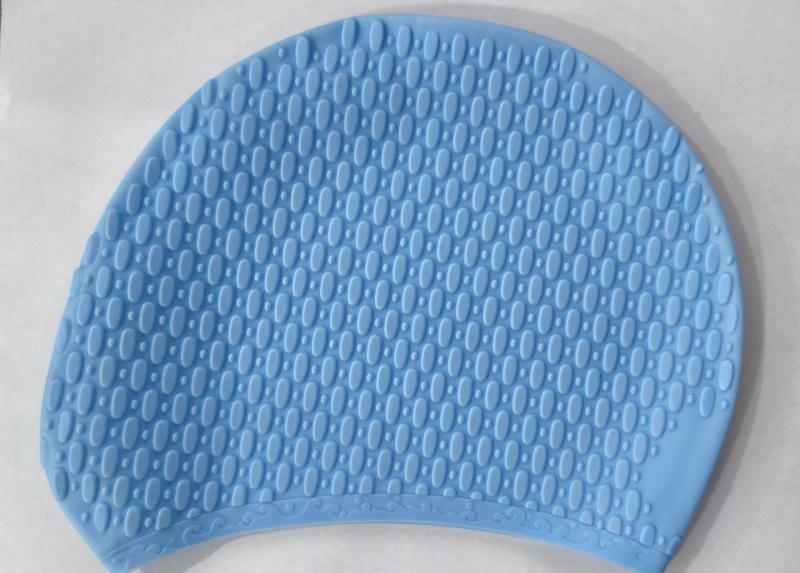 Silikonska kapa za plivanje za odrasle, s točkastim uzorkom, pogodna za plivanje