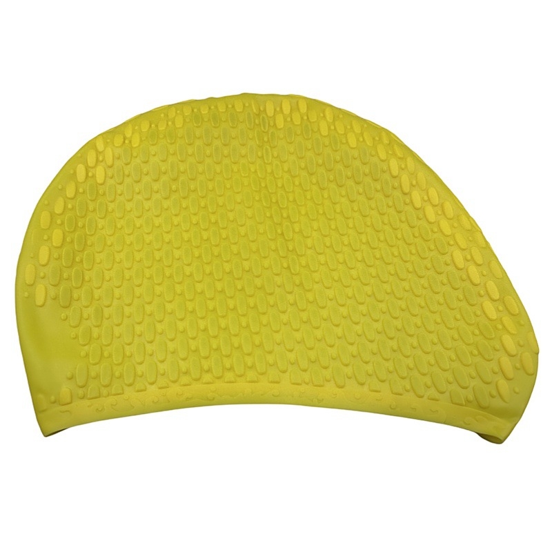 Silikonska kapa za plivanje za odrasle, s točkastim uzorkom, pogodna za plivanje