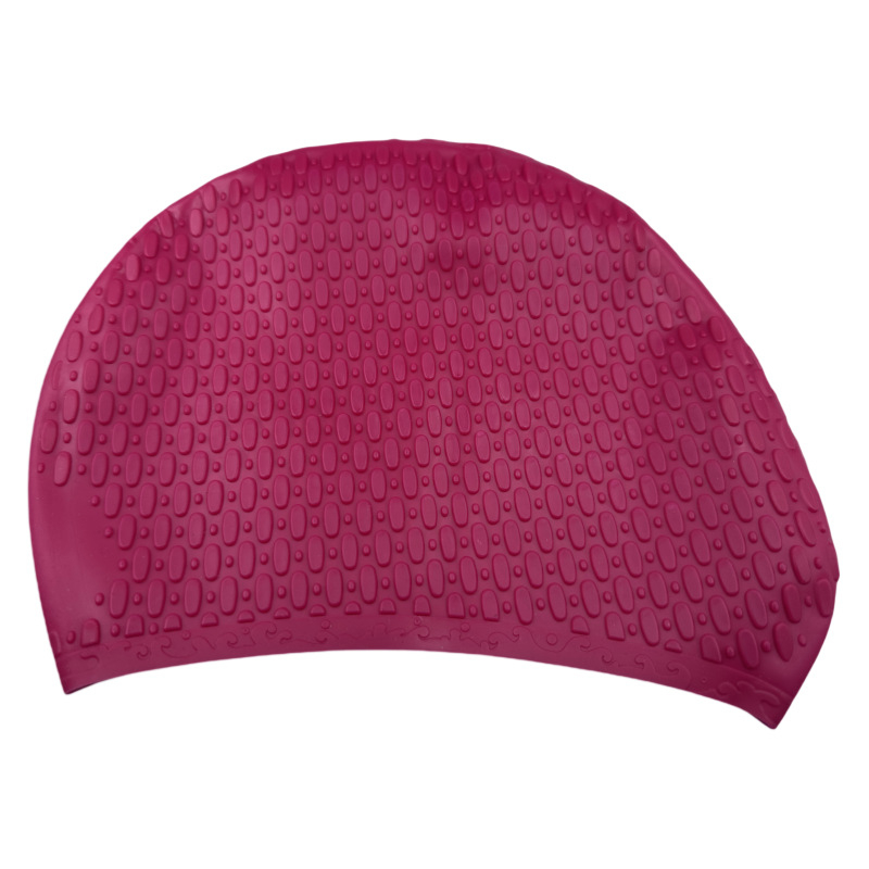 Silikonska kapa za plivanje za odrasle, s točkastim uzorkom, pogodna za plivanje