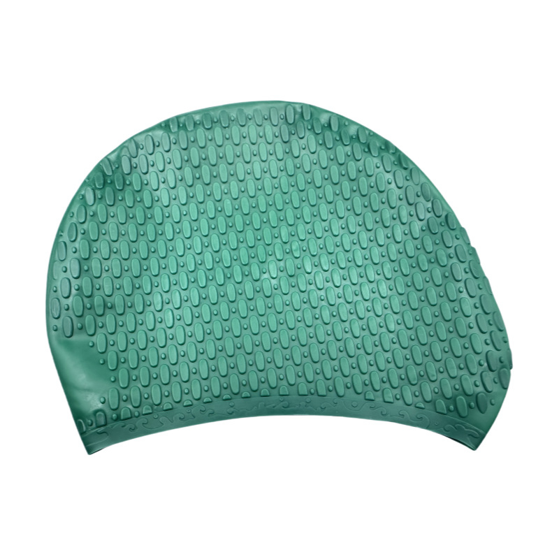 Silikonska kapa za plivanje za odrasle, s točkastim uzorkom, pogodna za plivanje